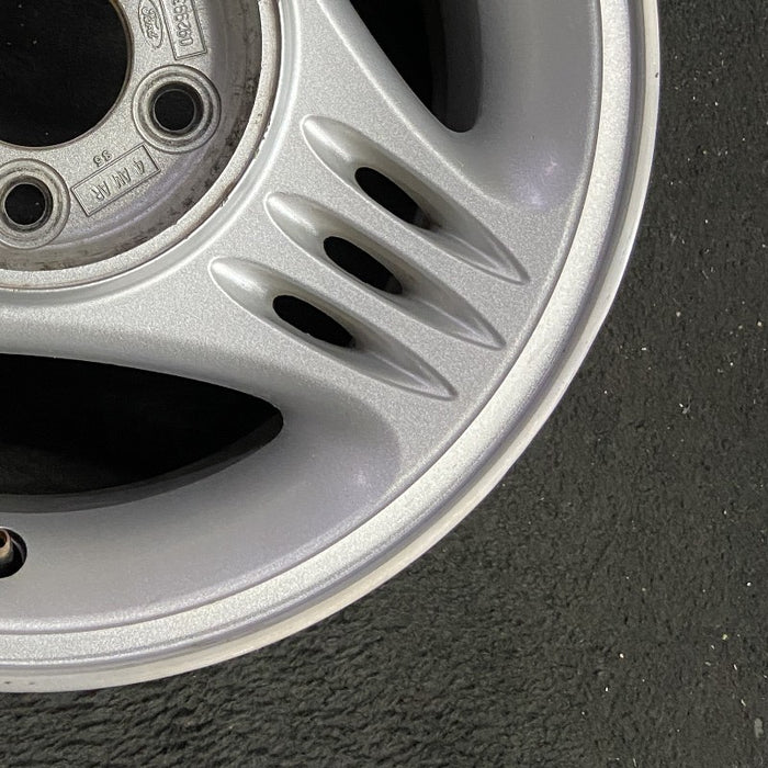 15" MUSTANG 94-95 15x7 w/o exposed lug nuts; w/center cap notch Original OEM - Back View