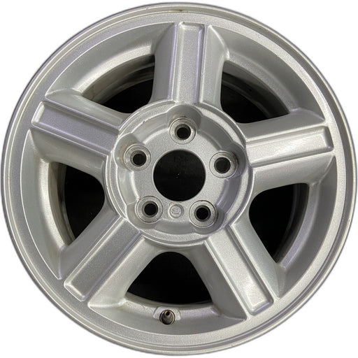 15" ESCAPE 01-04 15x6.5, , aluminum, grooved spokes Original OEM Wheel Rim - Front View