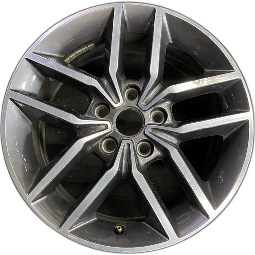 18" GRAND CHEROKEE 17 18x8, aluminum, w/o 75th Anniversary package; polished - Front View