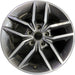 18" GRAND CHEROKEE 17 18x8, aluminum, w/o 75th Anniversary package; polished - Front View