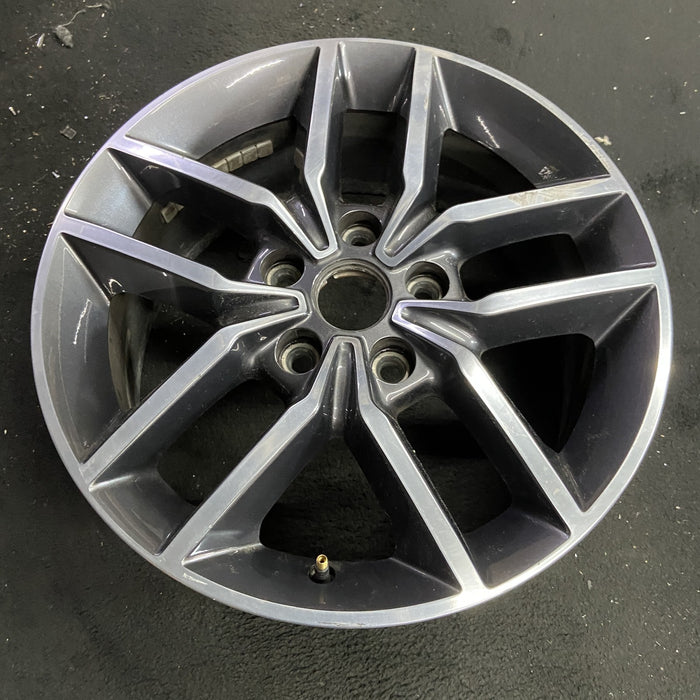 18" GRAND CHEROKEE 17 18x8, aluminum, w/o 75th Anniversary package; polished - Side Profile