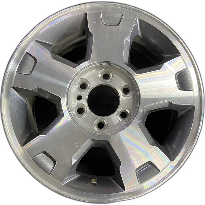 18" FORD F150 PICKUP 09-10 18x7.5, aluminum, 5 spoke, Original OEM Wheel Rim - Front View