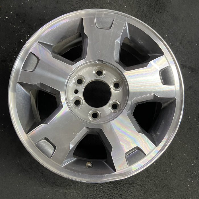 18" FORD F150 PICKUP 09-10 18x7.5, aluminum, 5 spoke, Original OEM Wheel Rim - Angle View