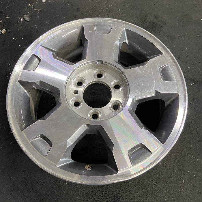 18" FORD F150 PICKUP 09-10 18x7.5, aluminum, 5 spoke, Original OEM Wheel Rim - Side Profile
