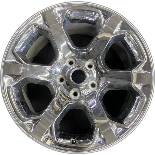 20" DODGE 1500 PICKUP 13-18 , 20x9, 6 spoke, chrome clad Original OEM Wheel Rim - Front View