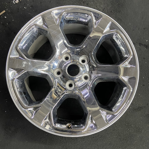 20" DODGE 1500 PICKUP 13-18 , 20x9, 6 spoke, chrome clad Original OEM Wheel Rim - Angle View