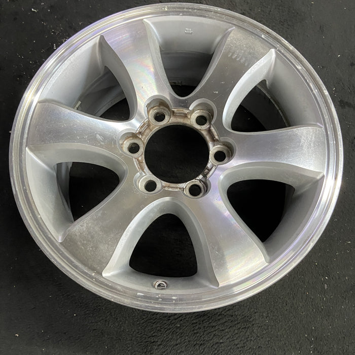17" 4 RUNNER 03-09 17x7.5, 6 spoke Original OEM Wheel Rim - Side Profile