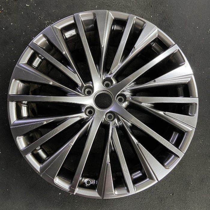 21" LEXUS RX350 23-24 21x8 20 spoke silver Original OEM Wheel Rim - Front View