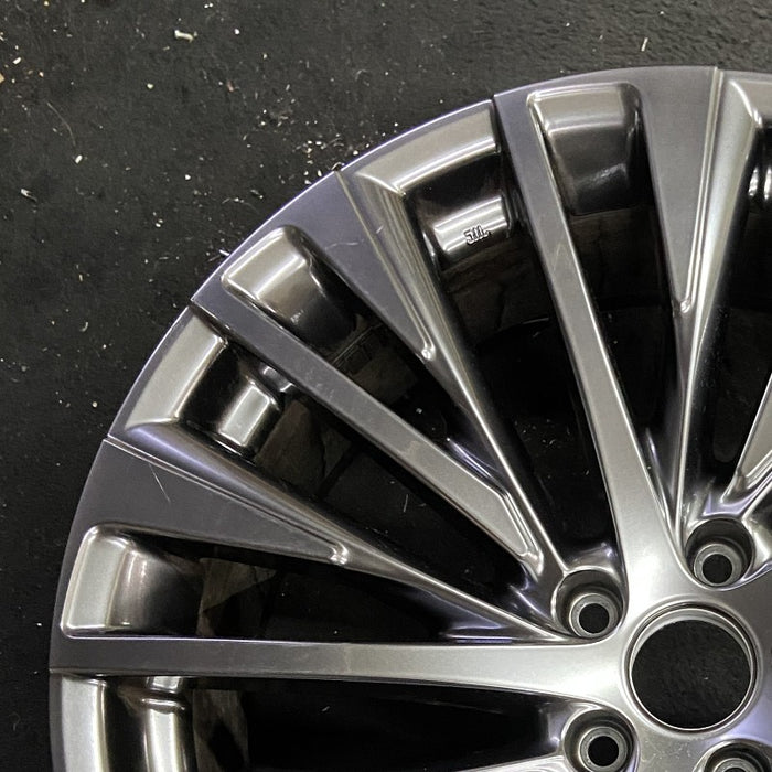 21" LEXUS RX350 23-24 21x8 20 spoke silver Original OEM Wheel Rim - Side Profile