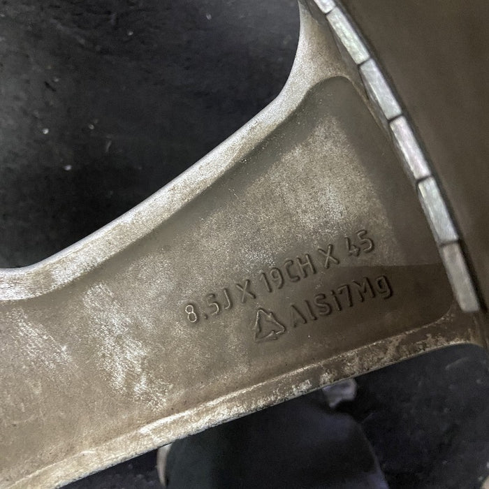 19" F-PACE 17-19 19x8.5 alloy 5 spoke silver Original OEM Wheel Rim