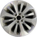 20" FORD F150 PICKUP 17 20x8.5 12 spoke machined face flash gray pockets - Front View