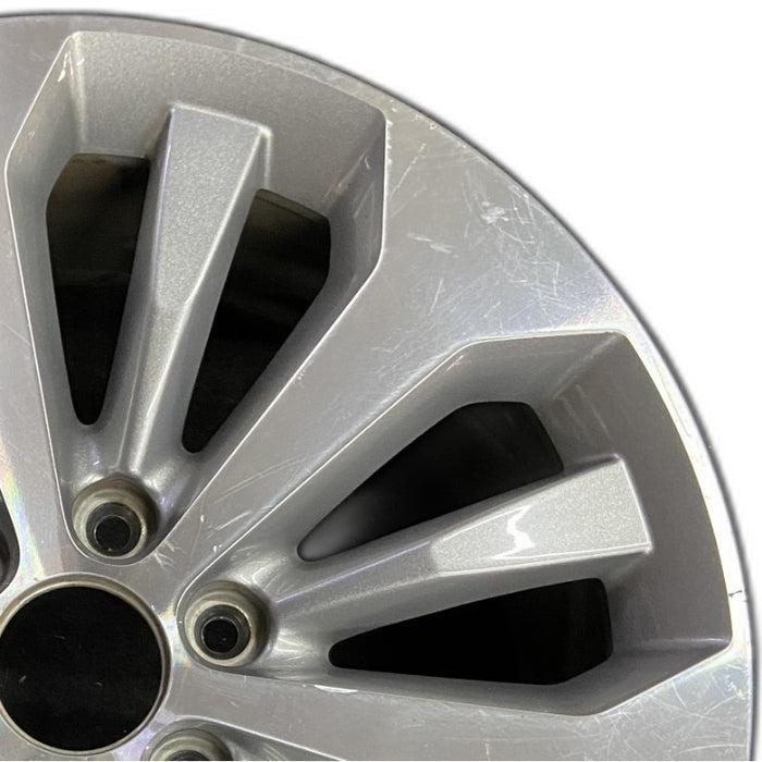 20" FORD F150 PICKUP 17 20x8.5 12 spoke machined face flash gray pockets - Side Profile
