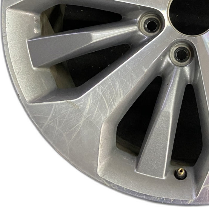 20" FORD F150 PICKUP 17 20x8.5 12 spoke machined face flash gray pockets - Back View