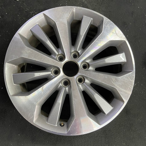 20" FORD F150 PICKUP 17 20x8.5 12 spoke machined face flash gray pockets - Front View