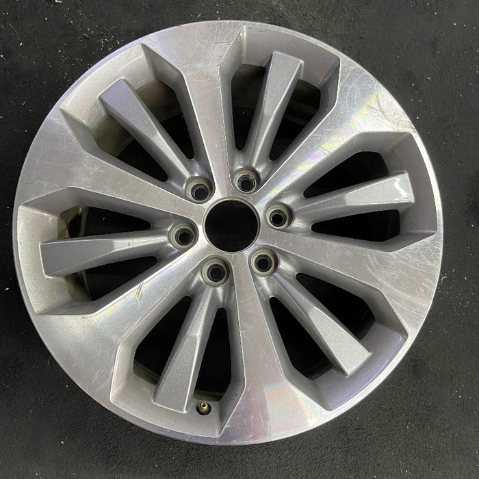 20" FORD F150 PICKUP 17 20x8.5 12 spoke machined face flash gray pockets - Front View