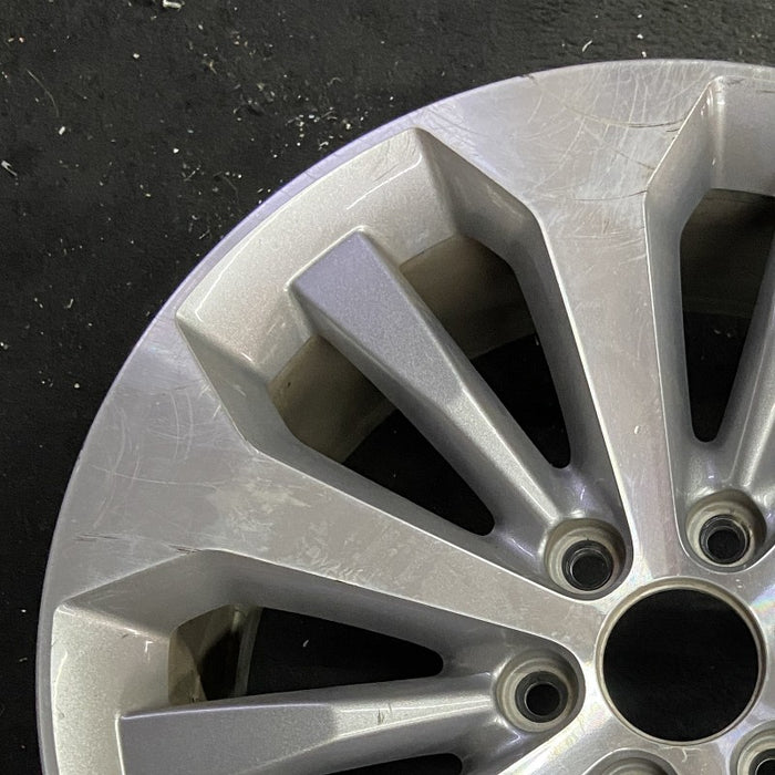 20" FORD F150 PICKUP 17 20x8.5 12 spoke machined face flash gray pockets - Side Profile