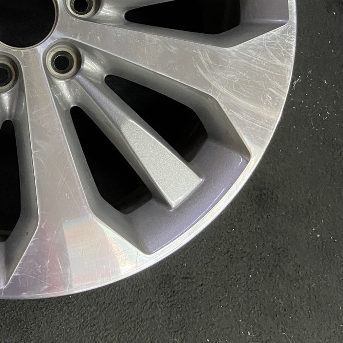 20" FORD F150 PICKUP 17 20x8.5 12 spoke machined face flash gray pockets - Back View
