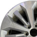 20" FORD F150 PICKUP 17 20x8.5 12 spoke machined face flash gray pockets - Angle View