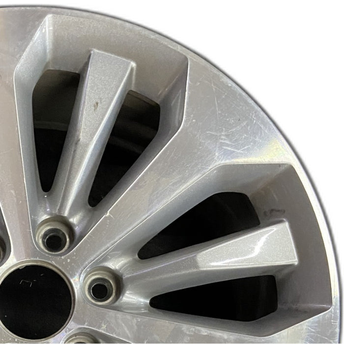20" FORD F150 PICKUP 17 20x8.5 12 spoke machined face flash gray pockets - Side Profile