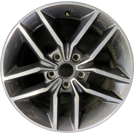 18" GRAND CHEROKEE 17 18x8, aluminum, w/o 75th Anniversary package; polished - Front View