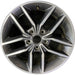 18" GRAND CHEROKEE 17 18x8, aluminum, w/o 75th Anniversary package; polished - Front View