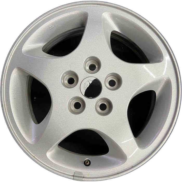 16" STRATUS 01-02 Cpe, 16x6, aluminum Original OEM Wheel Rim - Front View