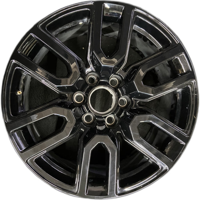 20" SIERRA 1500 PICKUP 19 , 20x9, 12 spoke, U spoke, gloss black Original OEM - Front View