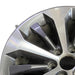 20" FORD F150 PICKUP 17 20x8.5 12 spoke machined face flash gray pockets - Angle View