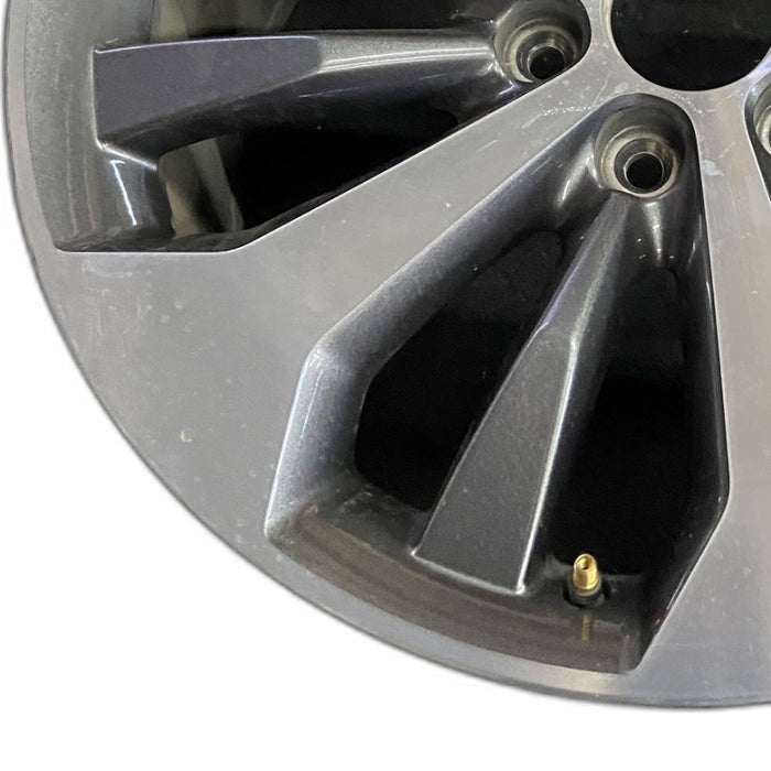 20" FORD F150 PICKUP 17 20x8.5 12 spoke machined face flash gray pockets - Back View