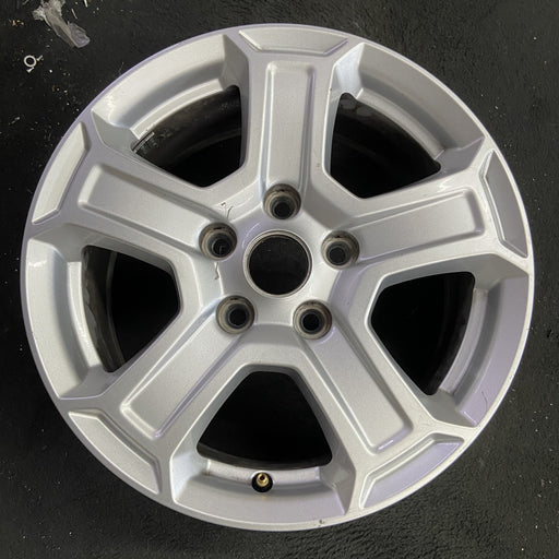 17" WRANGLER 18 VIN X , 17x7.5, , aluminum, straight spoke, w/recessed outer - Angle View