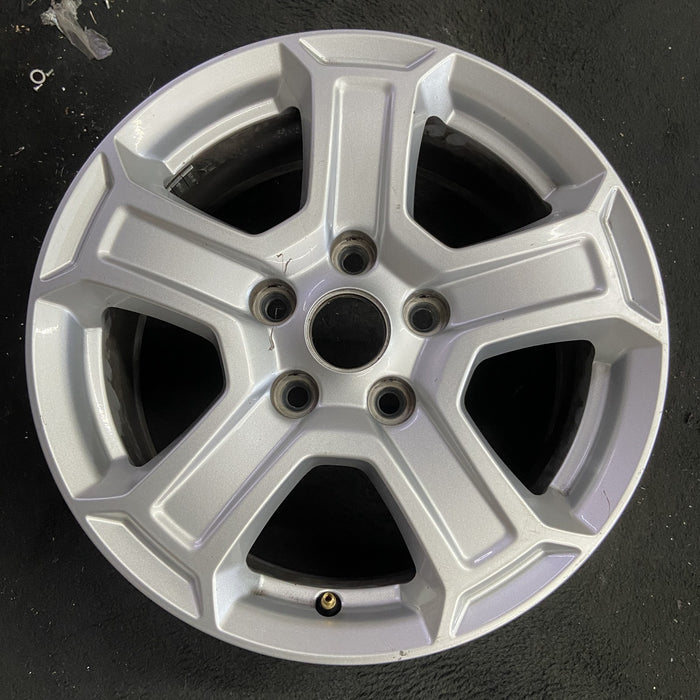 17" WRANGLER 18 VIN X , 17x7.5, , aluminum, straight spoke, w/recessed outer - Angle View