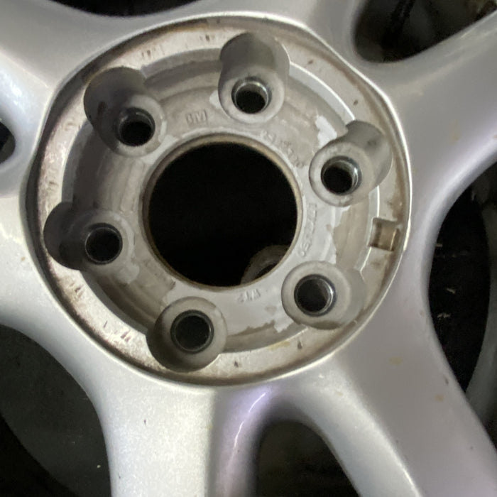 17" ENVOY 02-03 , aluminum, , Original OEM Wheel Rim - Back View