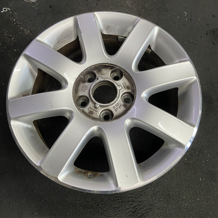 16" GOLF 06 VIN K , , 16x6.5, alloy Original OEM Wheel Rim - Side Profile