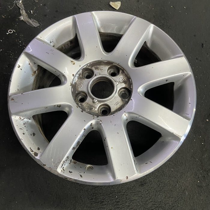 16" GOLF 06 VIN K , , 16x6.5, alloy Original OEM Wheel Rim - Side Profile