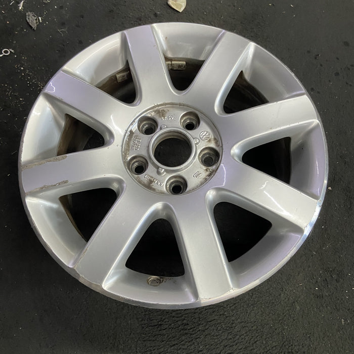 16" GOLF 06 VIN K , , 16x6.5, alloy Original OEM Wheel Rim - Side Profile