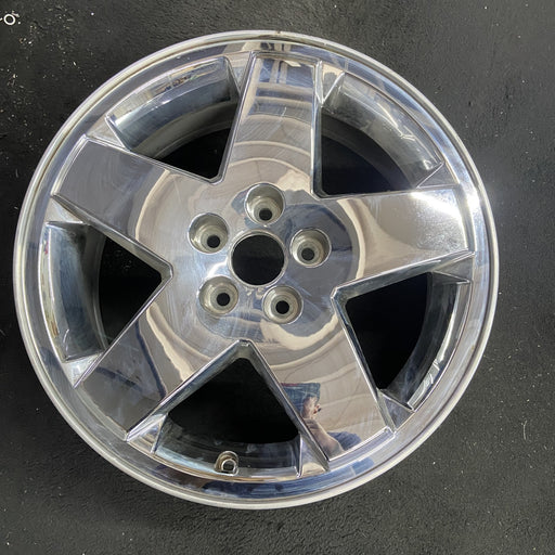 18" CALIBER 07-09 18x7 , chrome clad Original OEM Wheel Rim - Angle View