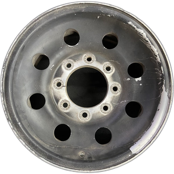 16" EXCURSION 00 16x7 aluminum 8 round holes satin finish Original OEM Wheel Rim - Front View