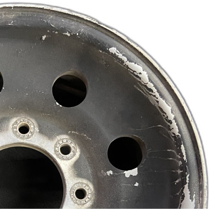 16" EXCURSION 00 16x7 aluminum 8 round holes satin finish Original OEM Wheel Rim - Side Profile