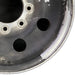 16" EXCURSION 00 16x7 aluminum 8 round holes satin finish Original OEM Wheel Rim - Close-Up Detail
