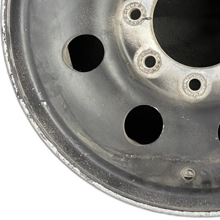 16" EXCURSION 00 16x7 aluminum 8 round holes satin finish Original OEM Wheel Rim - Back View