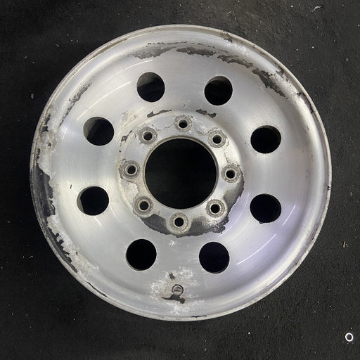 16" EXCURSION 00 16x7 aluminum 8 round holes satin finish Original OEM Wheel Rim - Front View