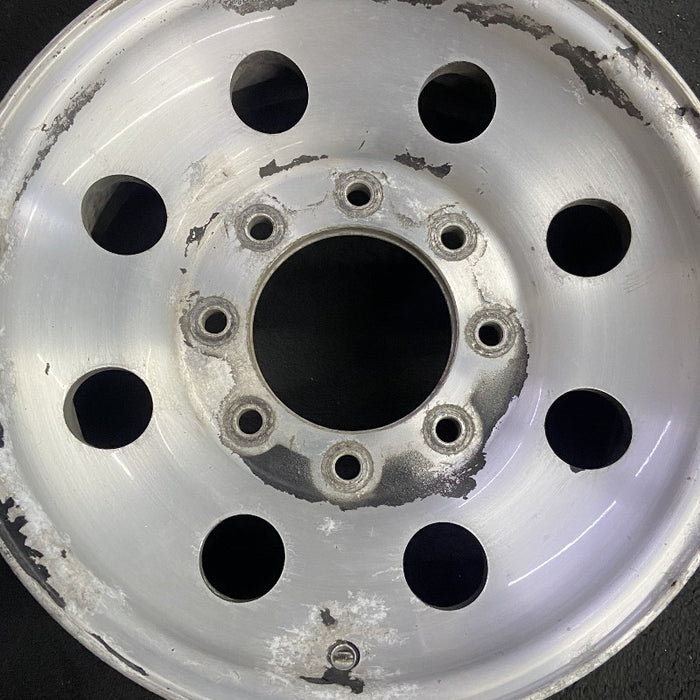 16" EXCURSION 00 16x7 aluminum 8 round holes satin finish Original OEM Wheel Rim - Angle View