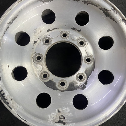 16" EXCURSION 00 16x7 aluminum 8 round holes satin finish Original OEM Wheel Rim - Angle View