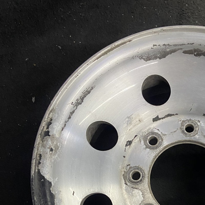 16" EXCURSION 00 16x7 aluminum 8 round holes satin finish Original OEM Wheel Rim - Side Profile