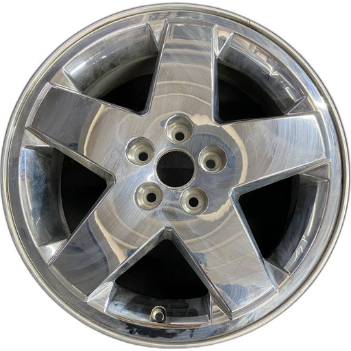 18" CALIBER 07-09 18x7 , chrome clad Original OEM Wheel Rim - Front View
