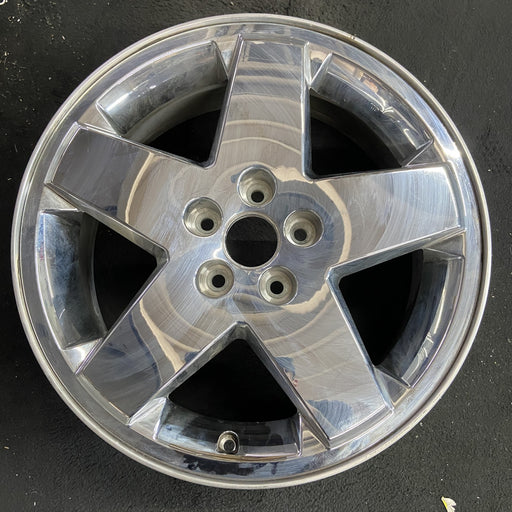 18" CALIBER 07-09 18x7 , chrome clad Original OEM Wheel Rim - Angle View