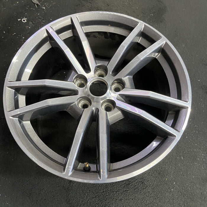18" MUSTANG 15 18x8 , 10 spoke Original OEM Wheel Rim - Side Profile