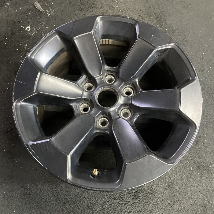 18" DODGE 1500 PICKUP 20-21 6 lug 18x8 aluminum 6 spoke opt WBS black Original OEM Wheel Rim