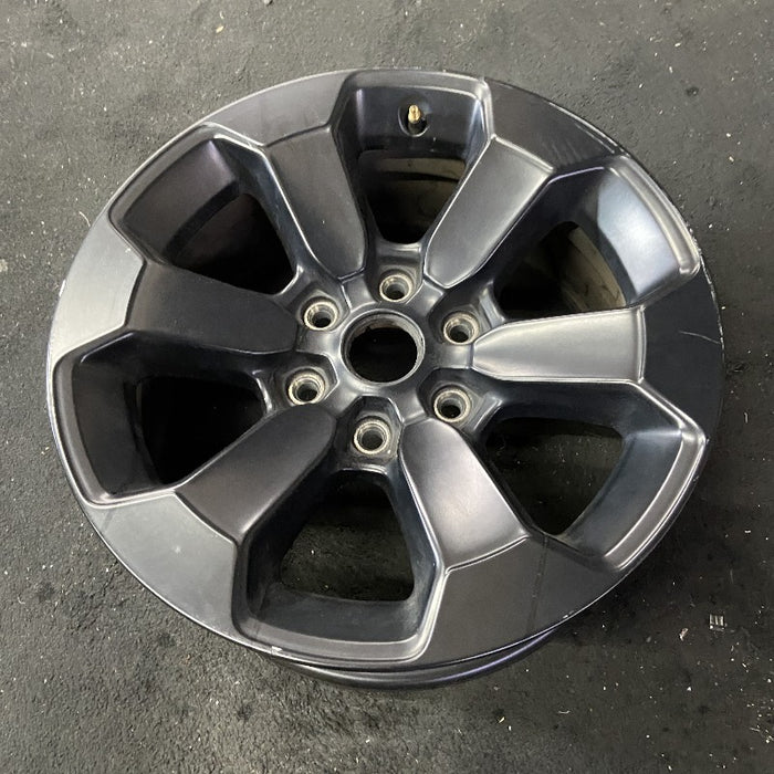 18" DODGE 1500 PICKUP 20-21 6 lug 18x8 aluminum 6 spoke opt WBS black Original OEM Wheel Rim