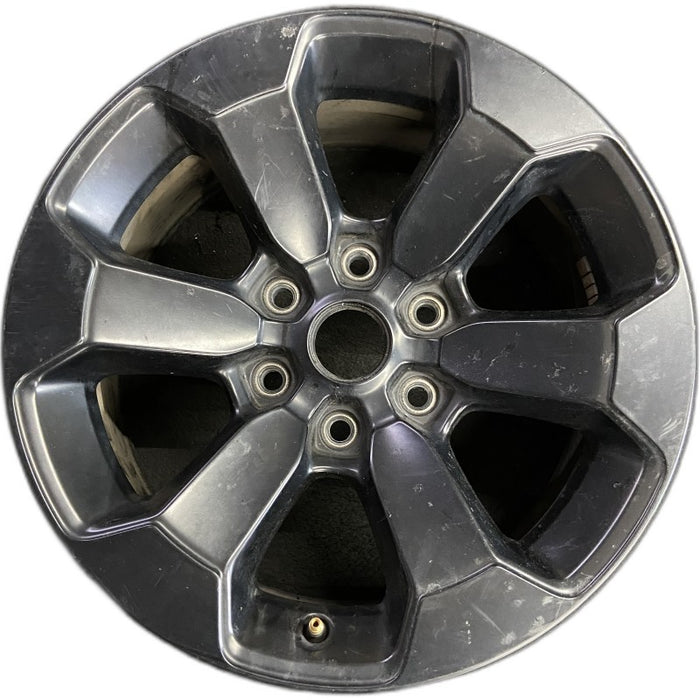 18" DODGE 1500 PICKUP 20-21 6 lug 18x8 aluminum 6 spoke opt WBS black Original OEM Wheel Rim